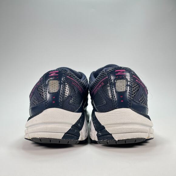 BROOKS Addiction 12 Navy Purple Lace Up Low Running Shoes Women's Size 11 - Picture 5 of 11